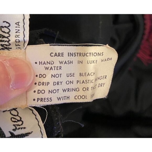 Fred Rothschild Vintage Sheath Dress With Fringe Size 12 - Picture 5 of 13